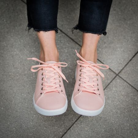 GROUNDIES LIMA Salmon | Dámské barefoot tenisky