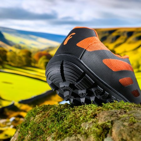 FREET CALVER Orange/Black | Barefoot sportovní tenisky