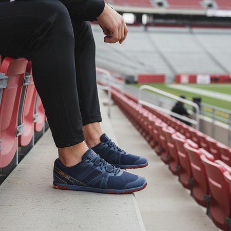 XERO SHOES HFS II Vintage Indigo / Red Ochre | Men's Barefoot Sports Trainers