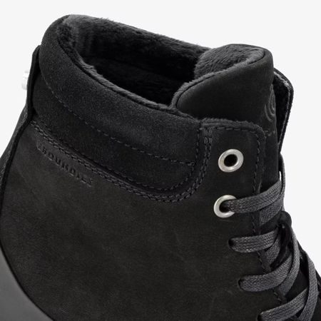 GROUNDIES TORINO Black | Dámské zimní zateplené barefoot boty