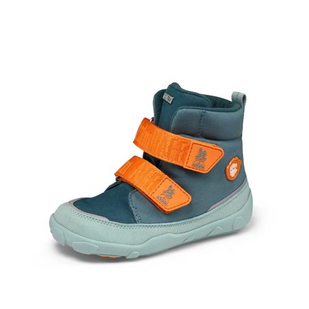 AFFENZAHN MIDBOOT VEGAN COMFY BUNNY Green | Dětské barefoot zateplené boty