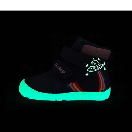 D.D.STEP W073-355A ZIMNÍ KOTNÍKOVÉ BOTY Tmavě Šedé 4