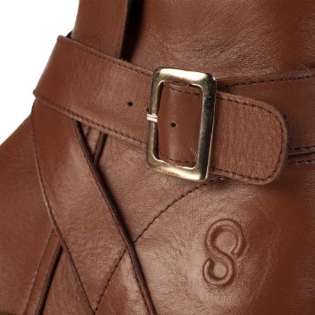 SHAPEN DIVINE Brown | Dámské barefoot kotníkové boty