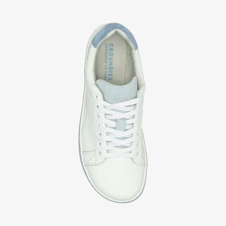 GROUNDIES Galaxy White/Sky Blue | Dámské barefoot tenisky