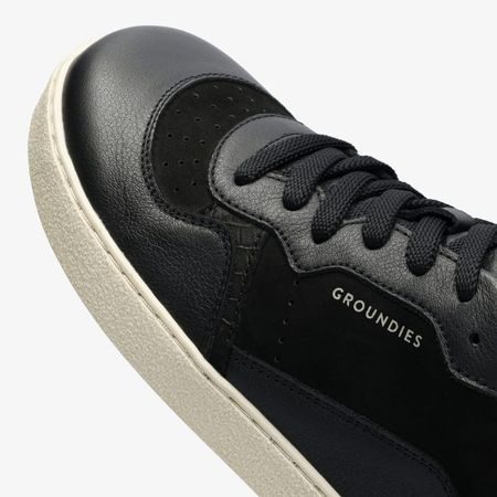 GROUNDIES NOVA Special Black / Croco | Dámské Barefoot tenisky