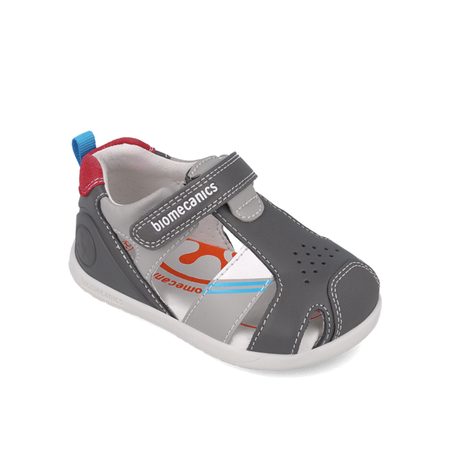 BIOMECANICS SANDÁLY WIDER Grey | Dětské barefoot sandály