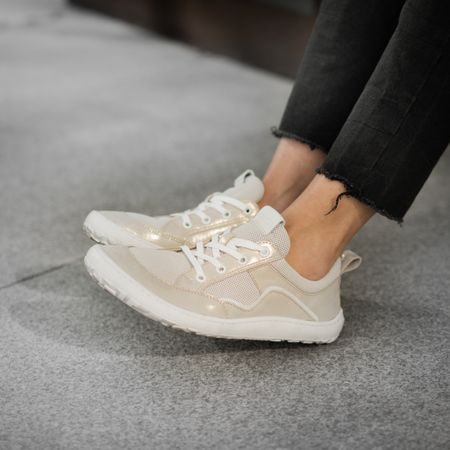 FRODDO TENISKY GEO LACES Gold Shine | Sportovní barefoot tenisky