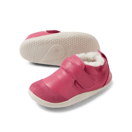 BOBUX XPLORER MARVEL ARCTIC Cerise | Dětské první zateplené barefoot botičky