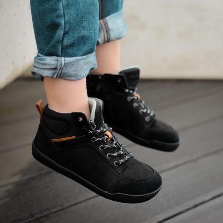 CRAVE BILBAO Black | Kotníkové barefoot boty