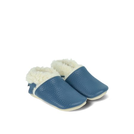 CRAVE CRAVITOS WINTER WOOL Modré | Dětské zateplené barefoot capáčky