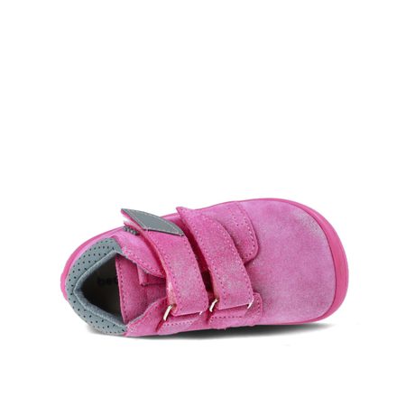 BEDA CELOROČNÍ VELUR BF0001/W/M/TS/2 JANETTE - užší pata | Dětské celoroční barefoot boty