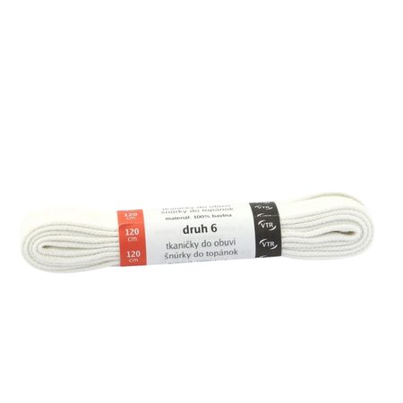 VTR TKANIČKY BAVLNĚNÉ PLOCHÉ 120 CM Bílé 2