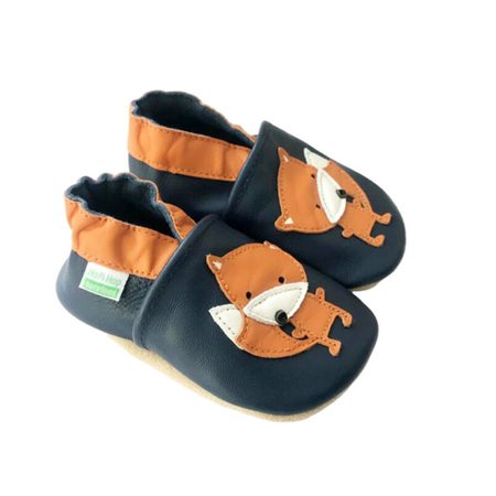 HOPI HOP BAREFOOT KOŽENÉ CAPÁČKY Lišáček Modré | Dětské barefoot capáčky 2