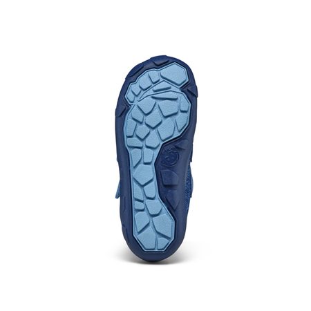 AFFENZAHN LOWBOOT KNIT HAPPY ELEPHANT Blue | Dětské celoroční barefoot boty