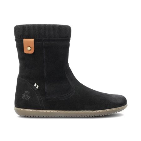 GROUNDIES ICELAND WOMEN Black | Dámské kotníkové barefoot boty