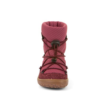 FRODDO ZIMNÍ TEX TRACK WOOL Bordeaux+ | Dětské zimní zateplené barefoot boty