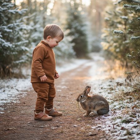 PEGRES FIRST WINTER BOOTS SBF64W Brown | Children's First Barefoot Insulated Boots