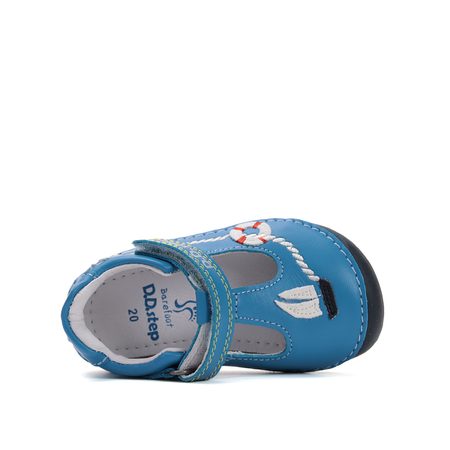 D.D.STEP H070-51434A SANDÁLY Blue | Dětské barefoot sandály