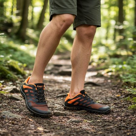 FREET CALVER 2 Orange/Black | Barefoot sportovní tenisky