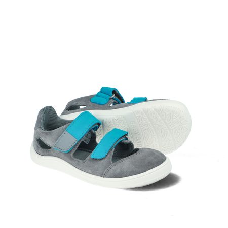 BABY BARE SANDÁLKY FEBO JOY Grey Tyrkys | Dětské barefoot sandály
