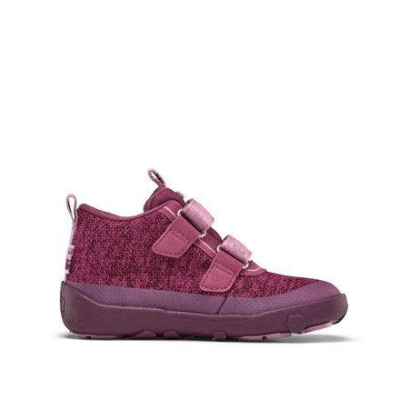 AFFENZAHN LOWBOOT KNIT HAPPY OTTER Berry | Dětské celoroční barefoot boty