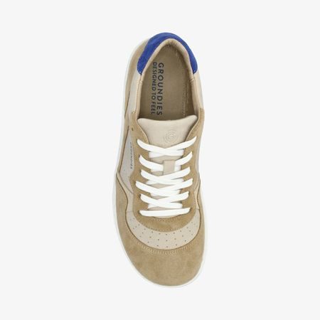 GROUNDIES NOVA GS1 Beige/Indigo Blue | Barefoot tenisky