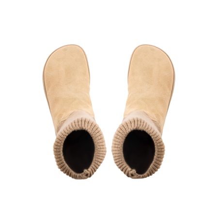 SHAPEN KNITTY Vanilla | Kotníkové barefoot boty