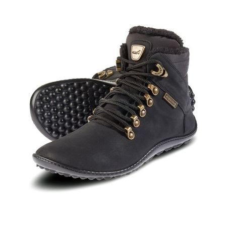 LEGUANO HUSKYLEGUANO HUSKY Black | Kotníčkové zateplené barefoot boty