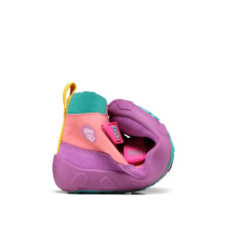 AFFENZAHN LOWBOOT LEATHER FRIENDY OWL Pink | Dětské celoroční barefoot boty