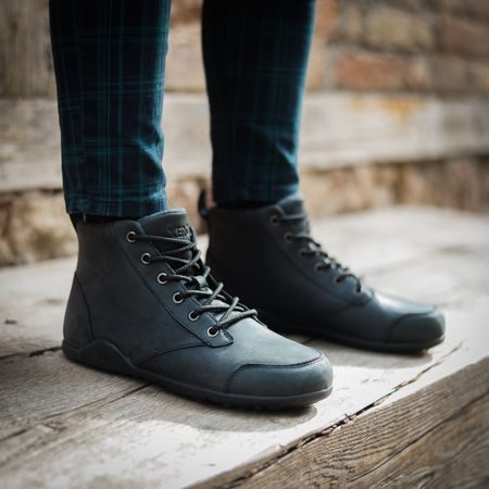 XERO SHOES DENVER LEATHER M Black | Pánské kotníkové barefoot boty 2