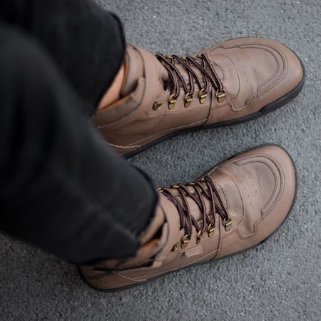 CRAVE GLASGOW 2.0 Brown | Kotníkové barefoot boty