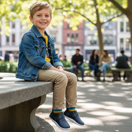 BOBUX XPLORER GO Navy | Dětské barefoot tenisky