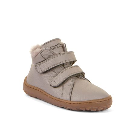 FRODDO ZIMNÍ FURRY Light Grey | Dětské zimní zateplené barefoot boty