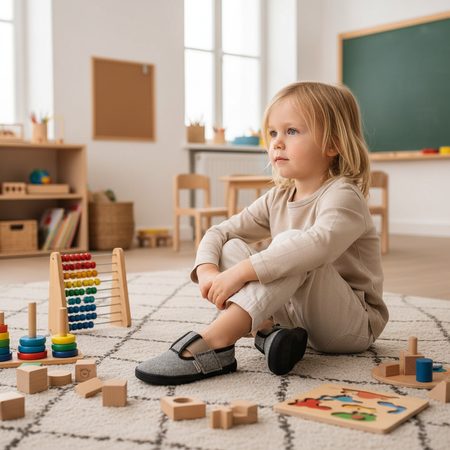 PEGRES Slippers SBF 10F Textile Black | Children's barefoot slippers