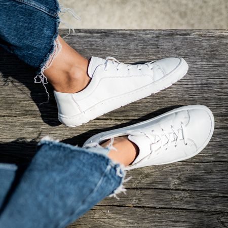 FRODDO TENISKY LEATHER LACES White II | Barefoot tenisky