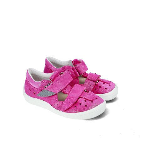 BEDA SANDÁLY BF 0001/SD/W/TS JANETTE Pink Sparkle 3