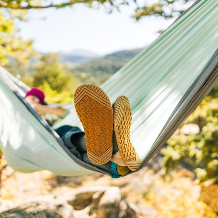 XERO SHOES D-Trail Irish Cream / Lake Blue | Dámské barefoot sandály