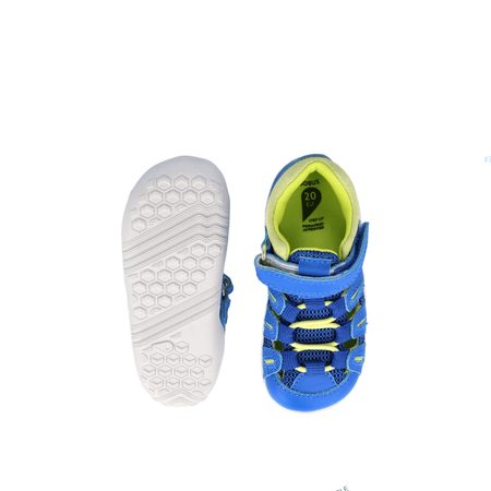 BOBUX SUMMIT Snorkel Blue + Sunny Lime | Dětské barefoot sandály  4
