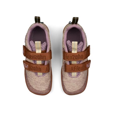 AFFENZAHN SNEAKER KNIT HAPPY CAT Light Pink | Dětské barefoot tenisky