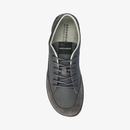 GROUNDIES AMSTERDAM MEN Dark Grey | Pánské barefoot tenisky