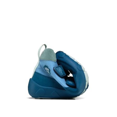 AFFENZAHN LOWBOOT LEATHER FRIENDY SHARK Blue | Dětské celoroční barefoot boty