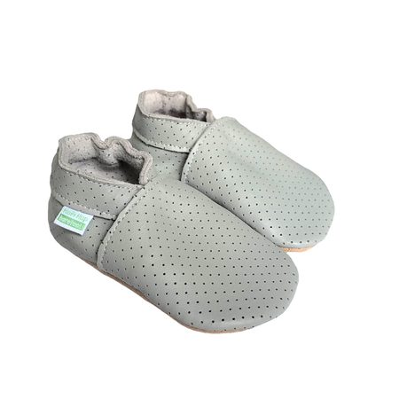 HOPI HOP BAREFOOT KOŽENÉ CAPÁČKY Šedé děrované| Dětské barefoot capáčky