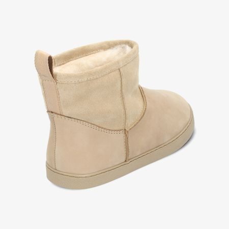 GROUNDIES COZY BOOT Low Cappuccino | Dámské barefoot válenky