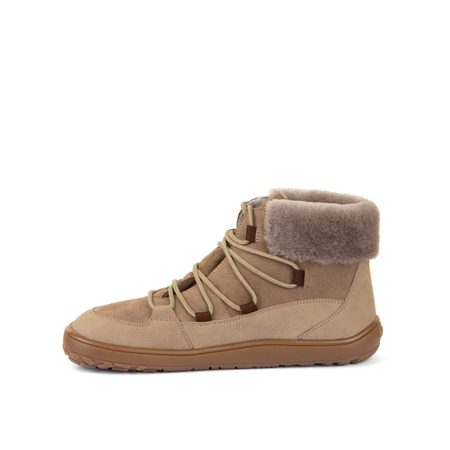 FRODDO UP FURRY W TEX Taupe | Zimní zateplené barefoot boty