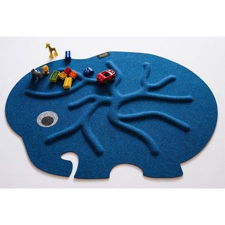 RootyRUG KIDS ELEPHANT Blue