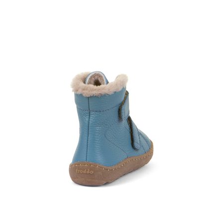 FRODDO VYŠŠÍ KOŽENÉ ZIMNÍ Jeans | Dětské zimní zateplené barefoot boty