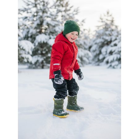 CRAVE BLIZZARD Green | Dětské zimní zateplené boty