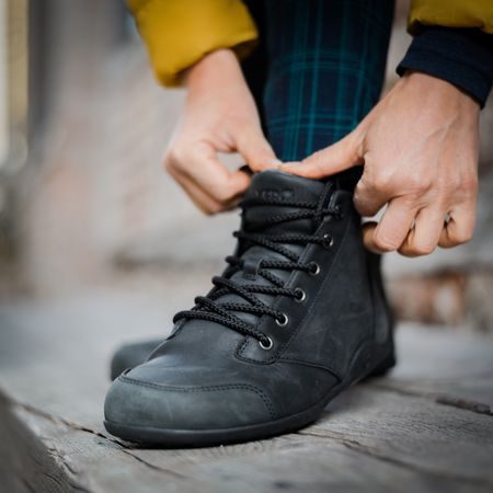 XERO SHOES DENVER LEATHER M Black | Pánské kotníkové barefoot boty 6