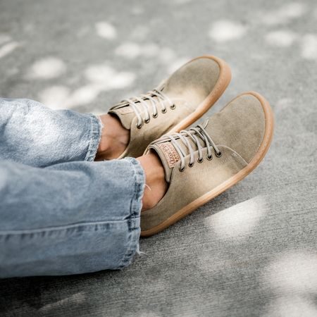 FRODDO SNEAKER VEGAN LACES II Beige | Barefoot tenisky