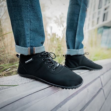 LEGUANO GALAXO Black | Zateplené barefoot boty